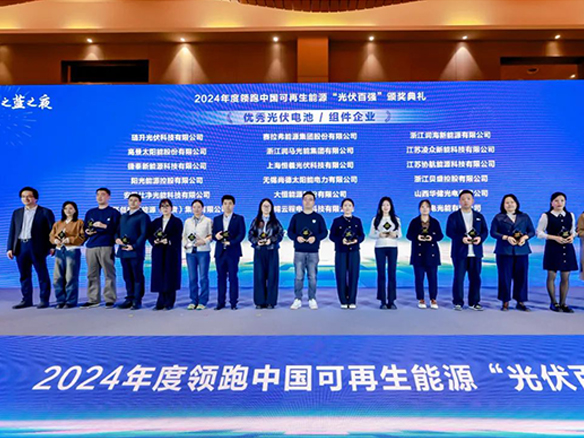高光時刻 | 陽光能源蟬聯(lián)年度「光伏百強」優(yōu)秀光伏電池/組件企業(yè)獎項